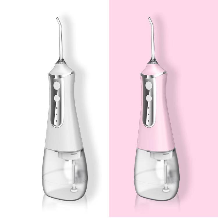 HydroPearl water flosser color options, white and pink